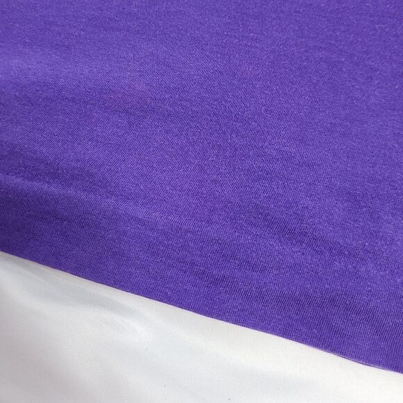 VINTAGE 90s t-shirt single stitch purple boxy‎ crew neck unisex tee M - Picture 6 of 11